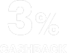 3% Cashback